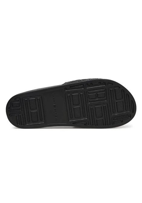 Ciabatte Tommy Hilfiger TH Monogram Nero Donna TOMMY HILFIGER | Ciabatte | FW0FW08525-BDS